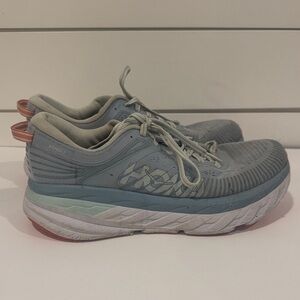Hoka Women's Sneakers - Light Blue and Gray
